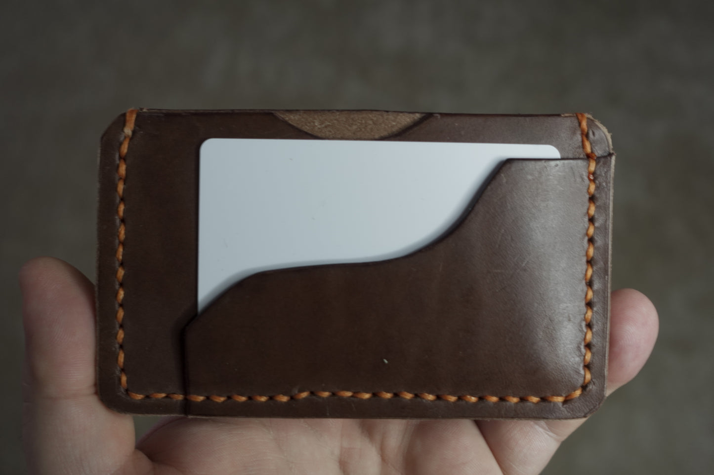 The Daddy Vito - Brown Italian Vachetta Orange Stitching