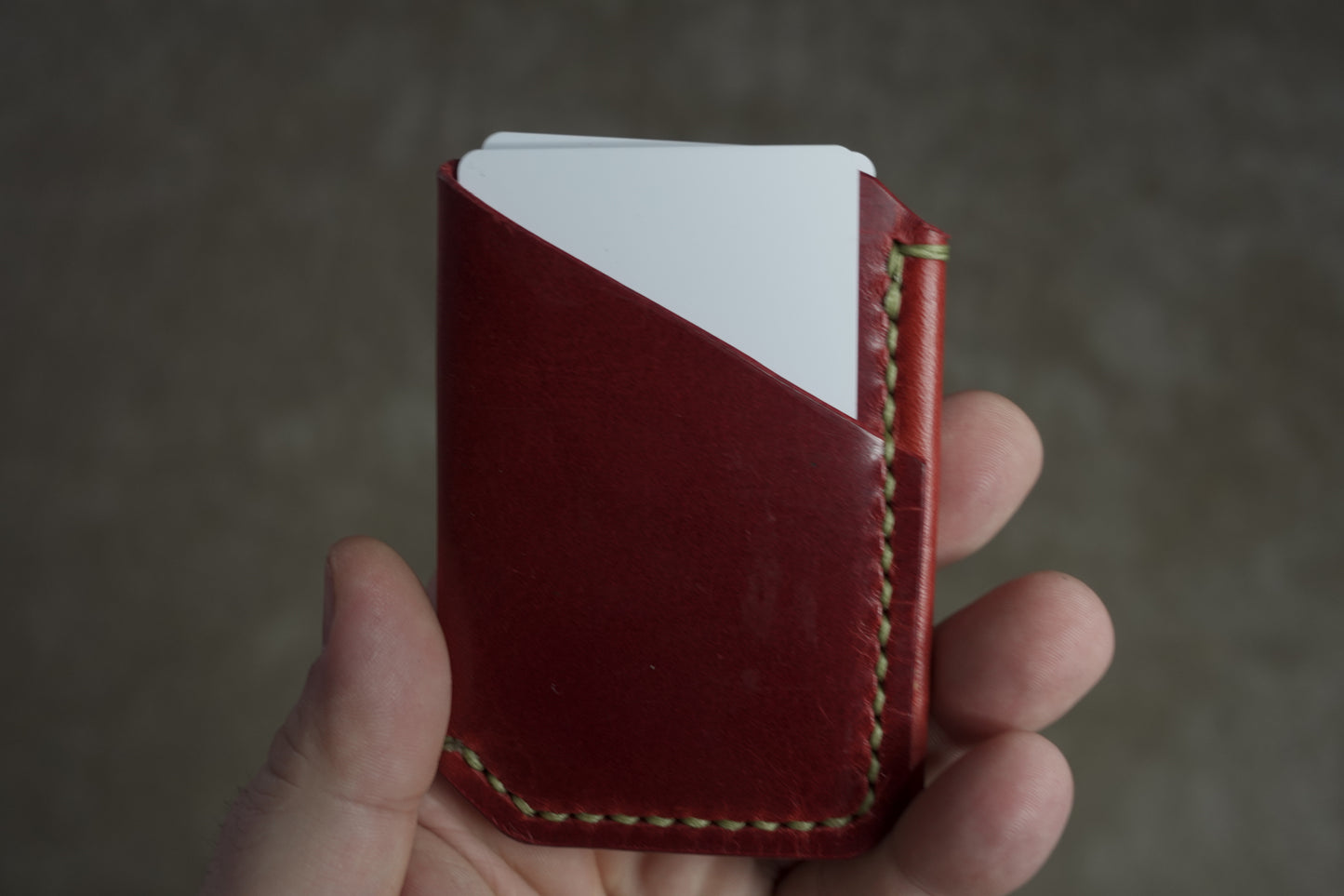 The Buckshot - La Bretagna Red Oil Green Stitching