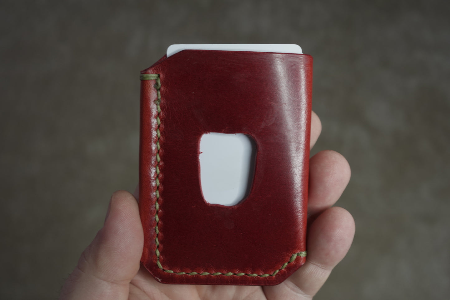 The Buckshot - La Bretagna Red Oil Green Stitching
