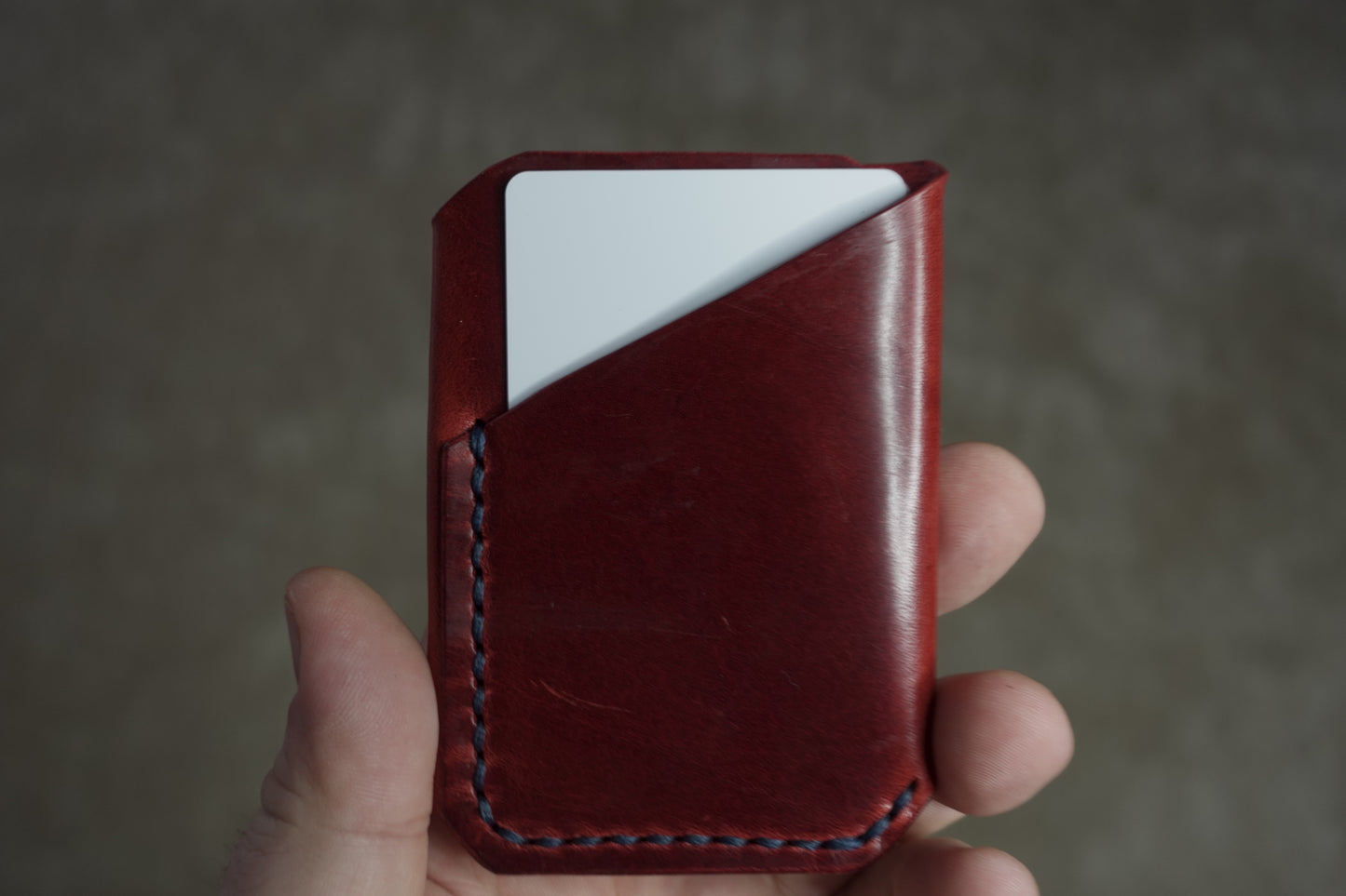 The Buckshot - La Bretagna Red Oil Navy Stitching