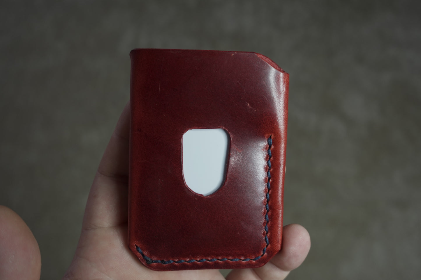 The Buckshot - La Bretagna Red Oil Navy Stitching