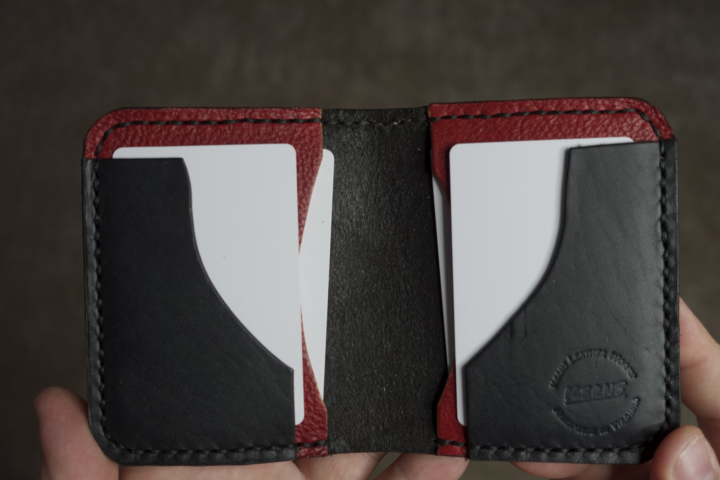 Ryde 'R Die - Horween Brown Dublin, Red Inserts, Black Stitching