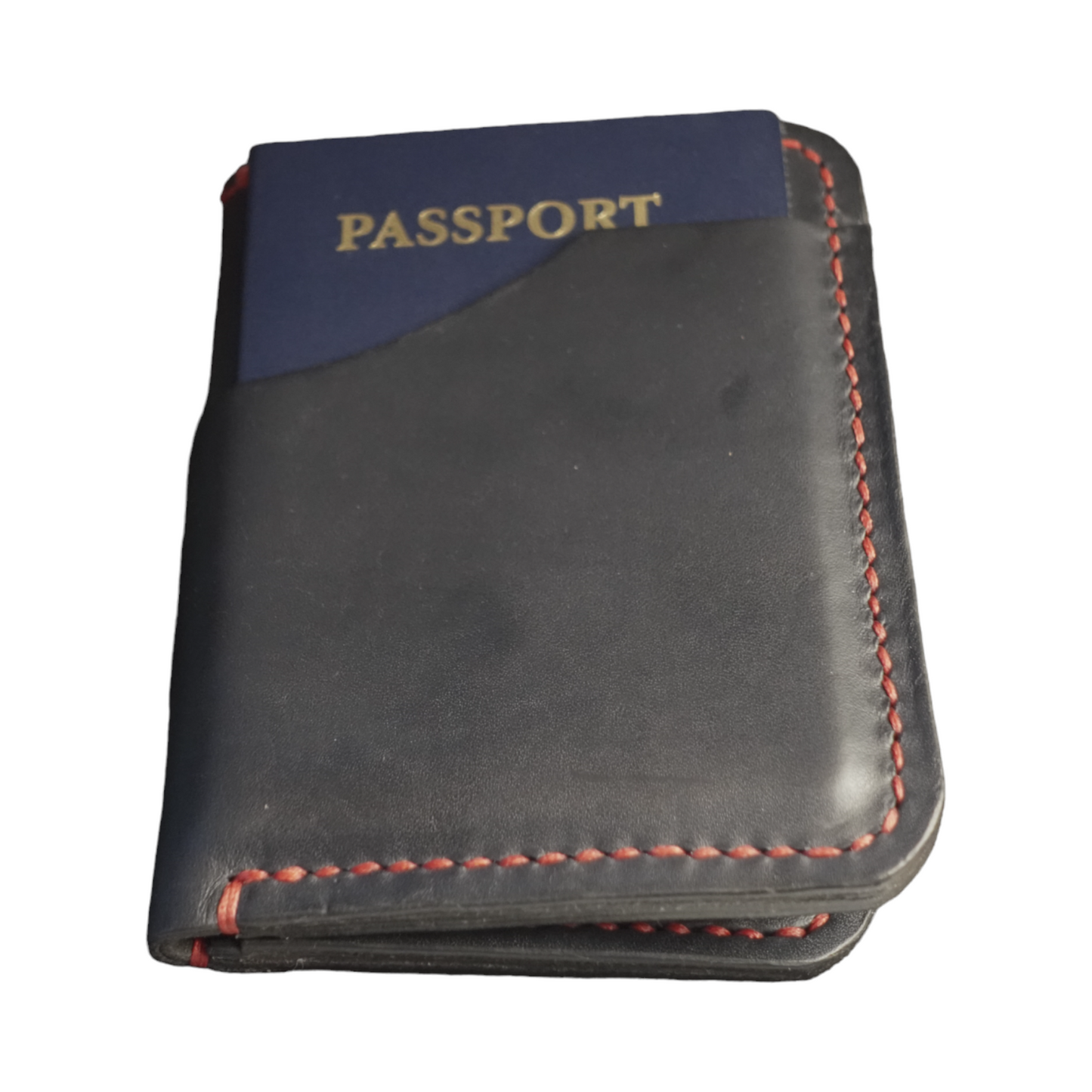 The Papa - Horween Black Dublin Red Stitching
