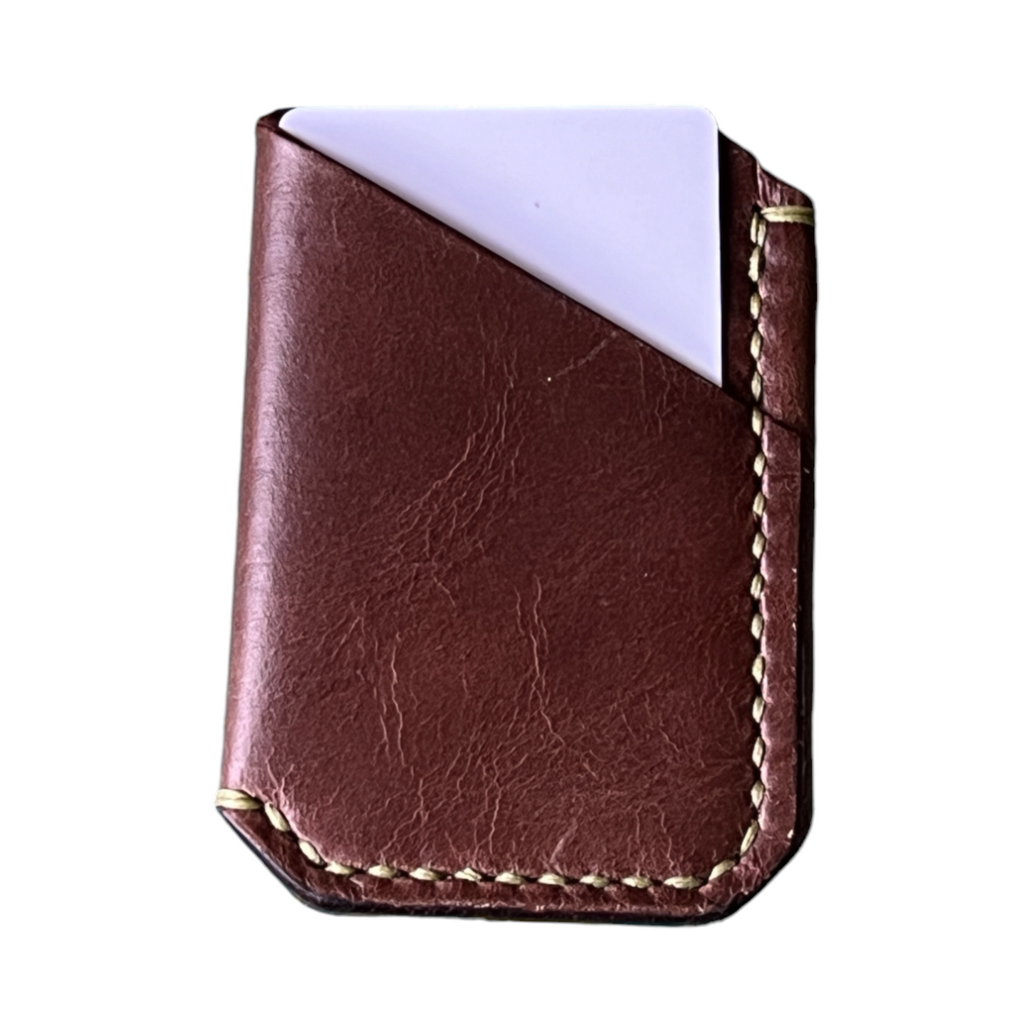 The Buckshot - Horween Dublin Brown Green Stitching