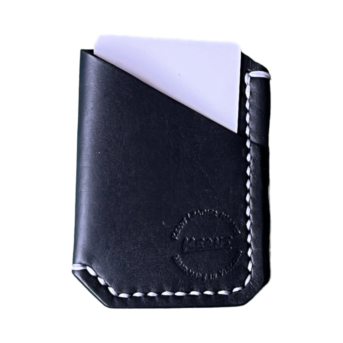 The Buckshot - Horween Dublin Black White Stitching