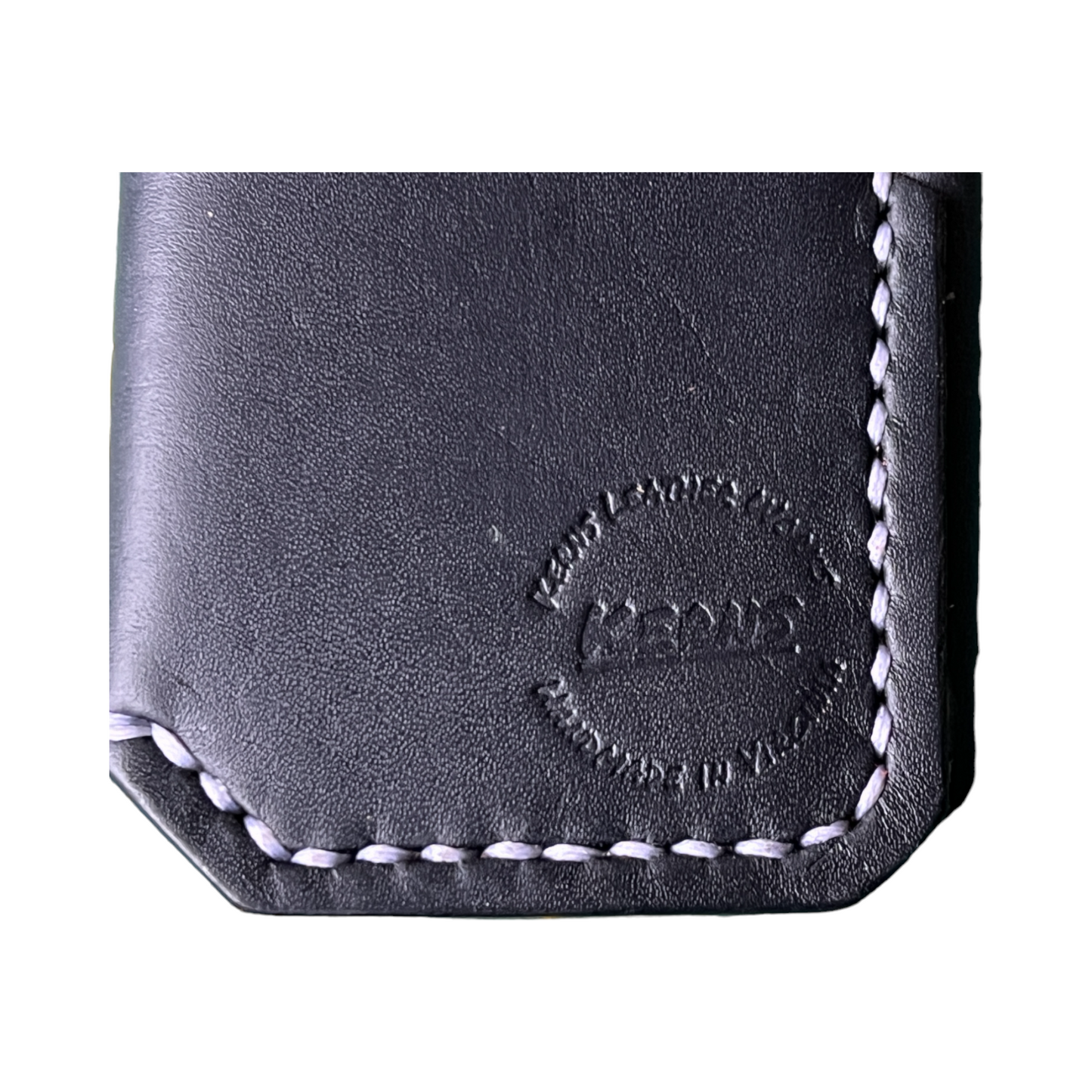 The Buckshot - Horween Dublin Black White Stitching