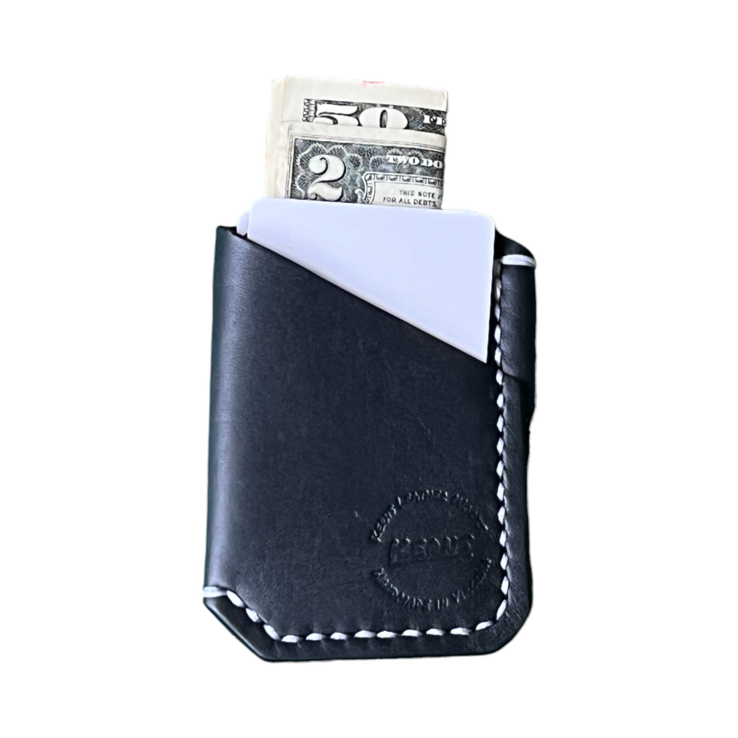 The Buckshot - Horween Dublin Black White Stitching