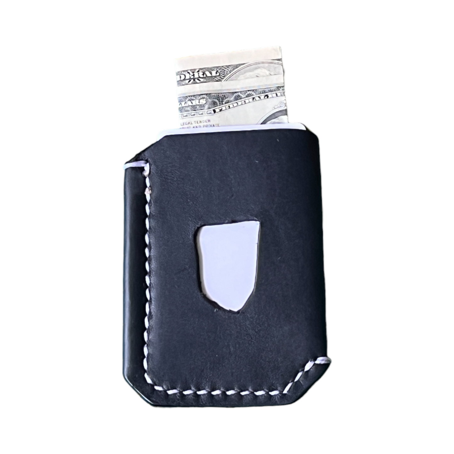 The Buckshot - Horween Dublin Black White Stitching