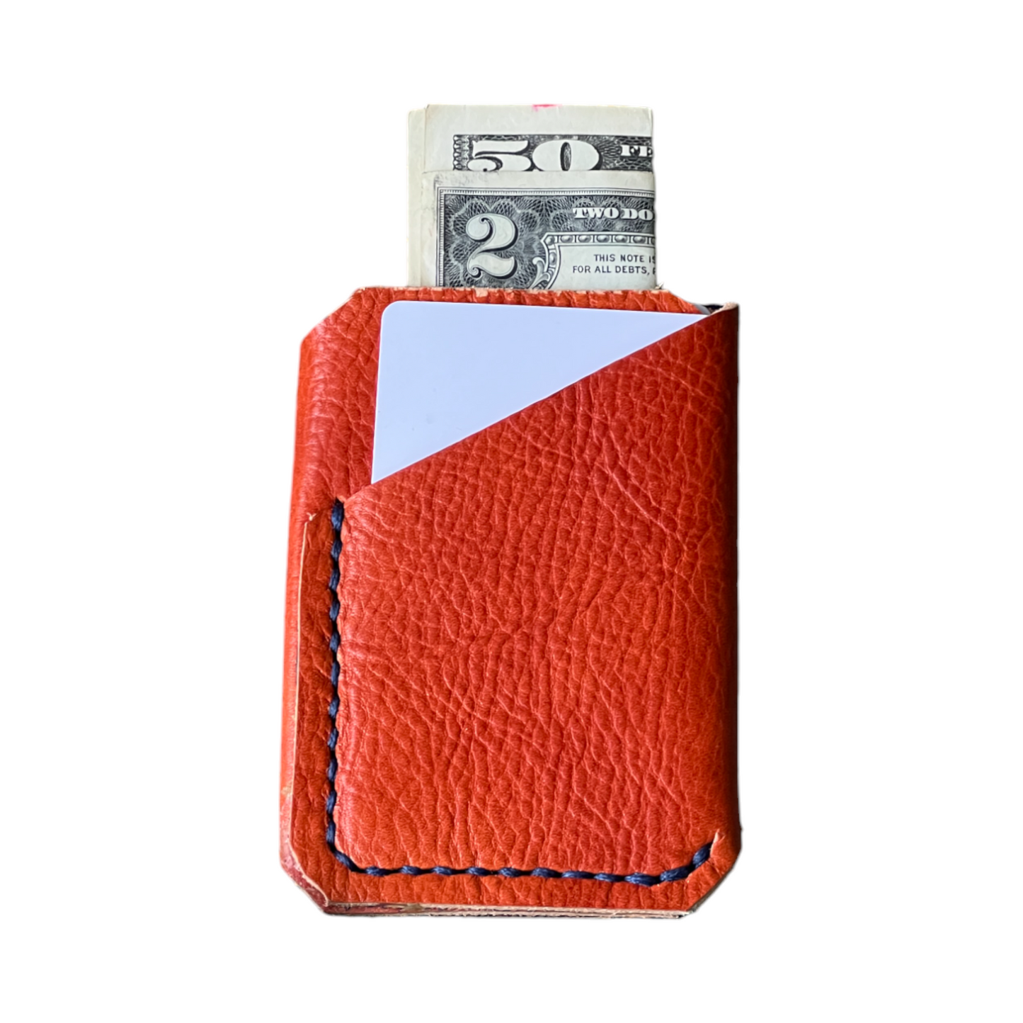 The Buckshot - La Bretagna Orange Navy Stitching