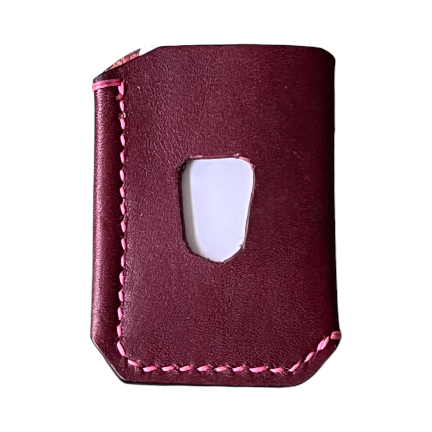 The Buckshot - Wickett & Craig Burgundy Pink Stitching