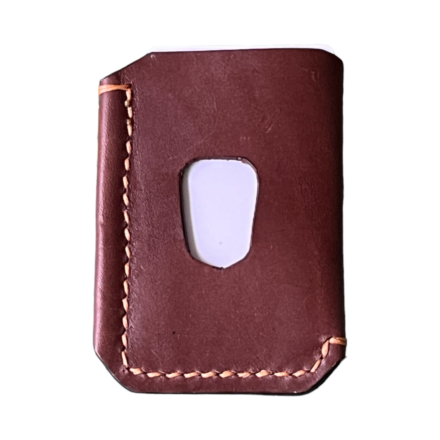 The Buckshot - Italian Vachetta Brown Tan Stitching