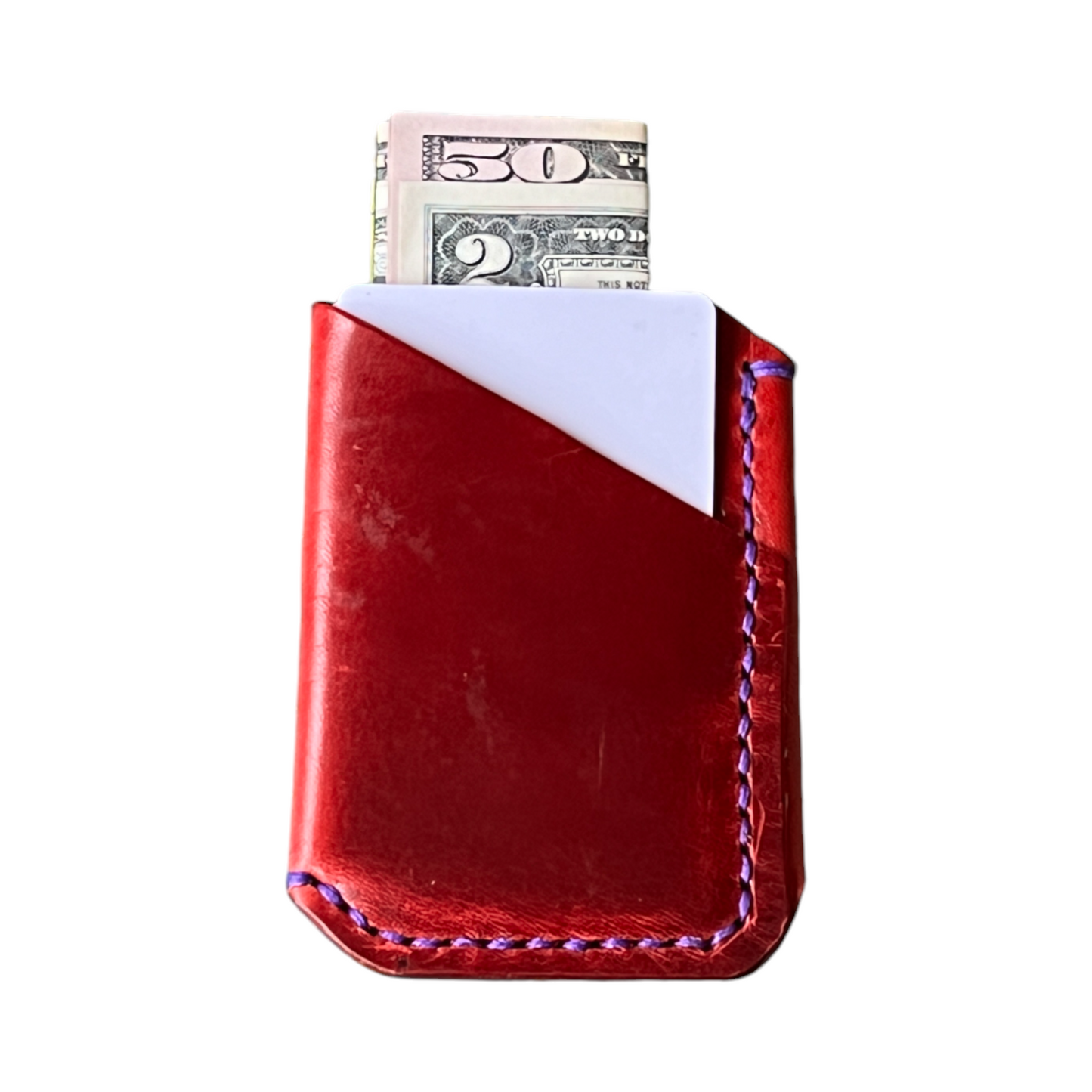 The Buckshot - La Bretagna Red Oil Purple Stitching
