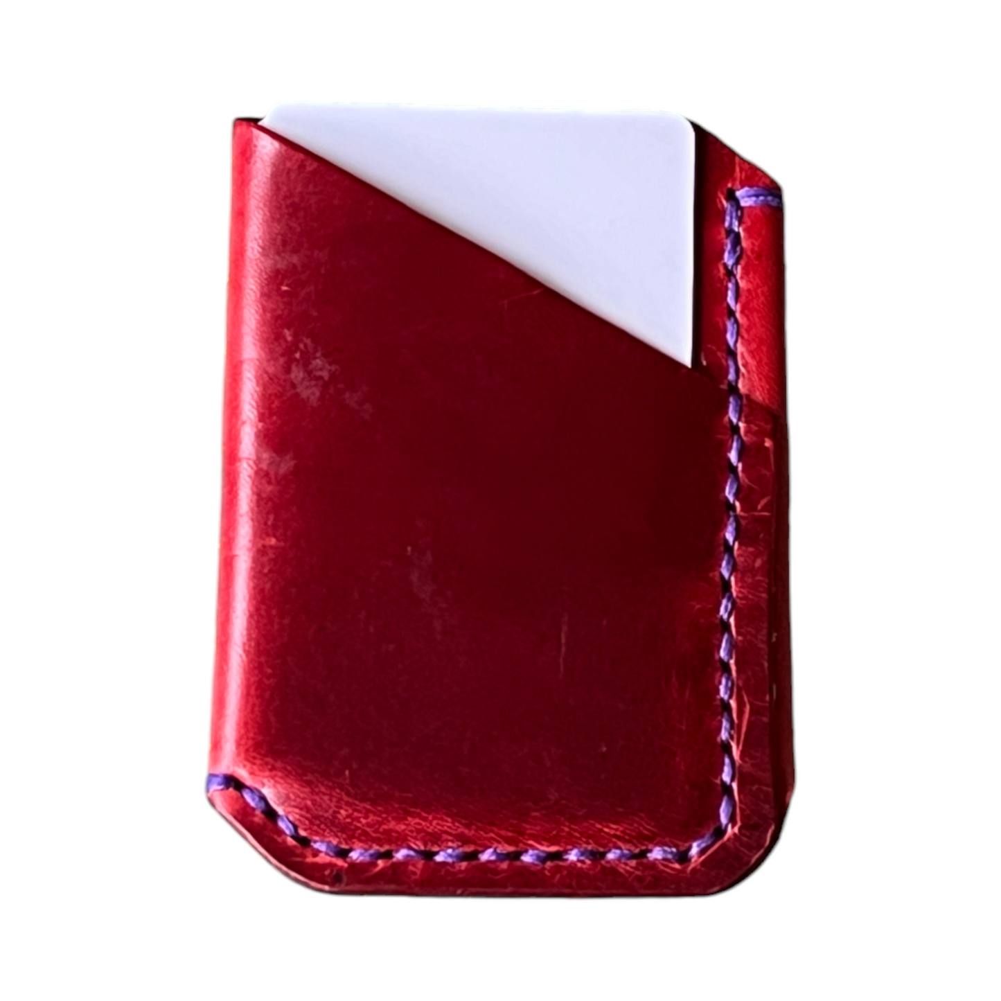 The Buckshot - La Bretagna Red Oil Purple Stitching