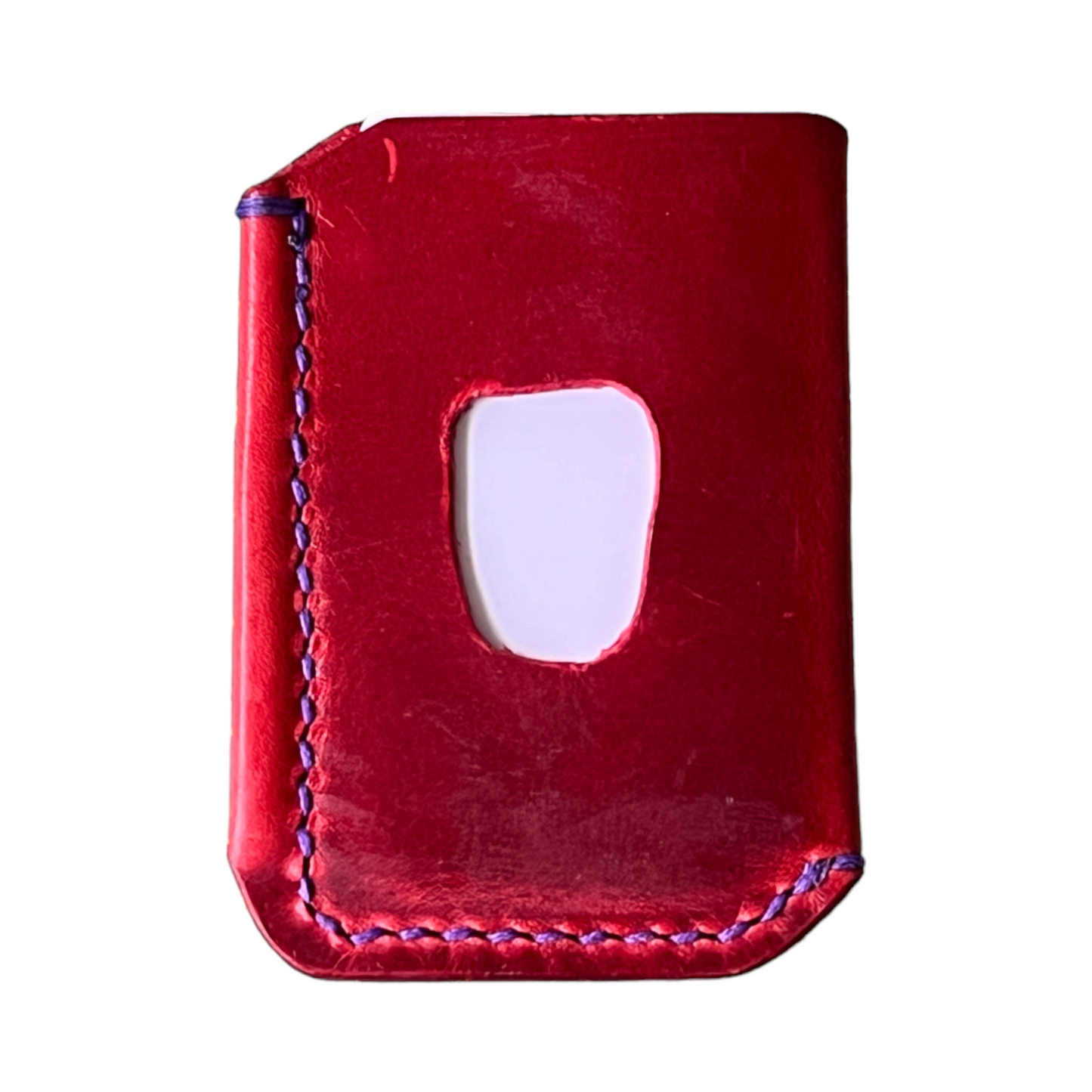 The Buckshot - La Bretagna Red Oil Purple Stitching