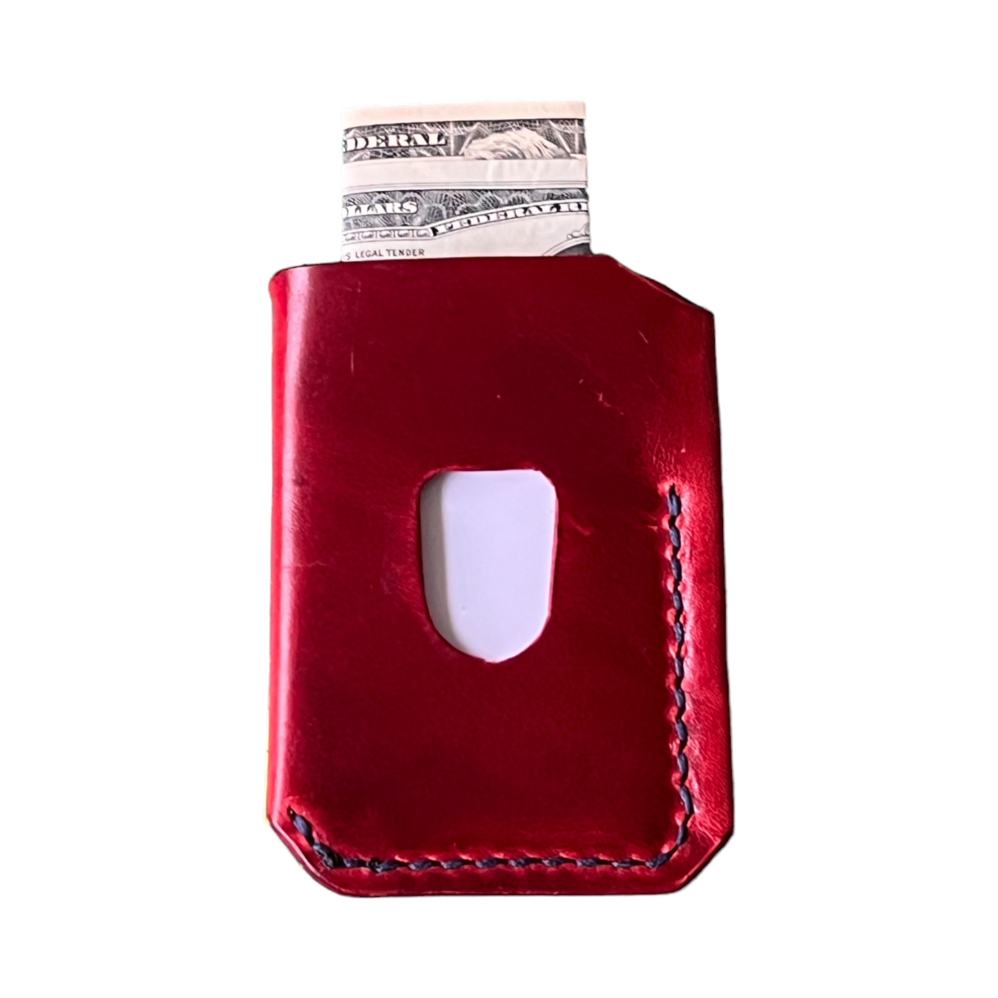 The Buckshot - La Bretagna Red Oil Navy Stitching