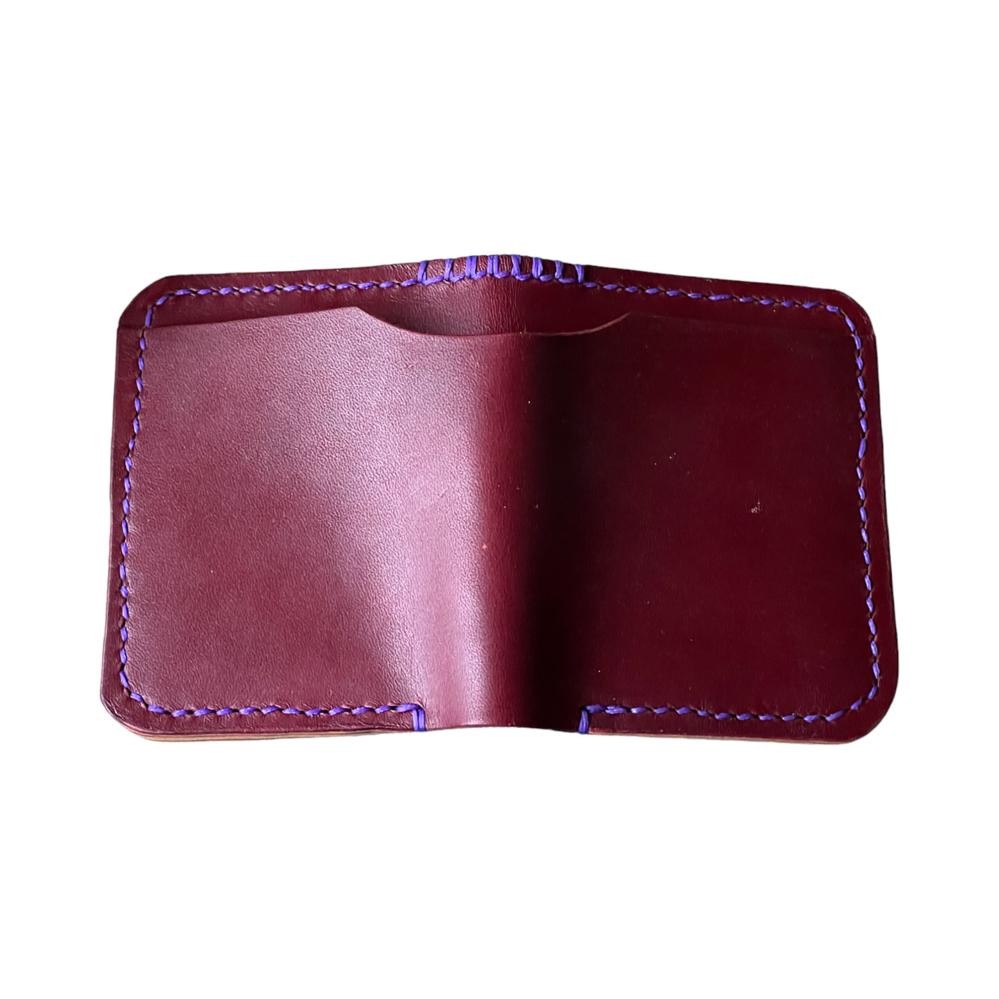 Ryde 'R Die - Burgandy English Bridle Purple Stitching