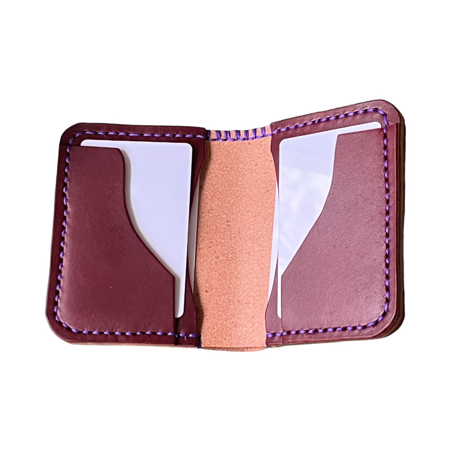 Ryde 'R Die - Burgandy English Bridle Purple Stitching