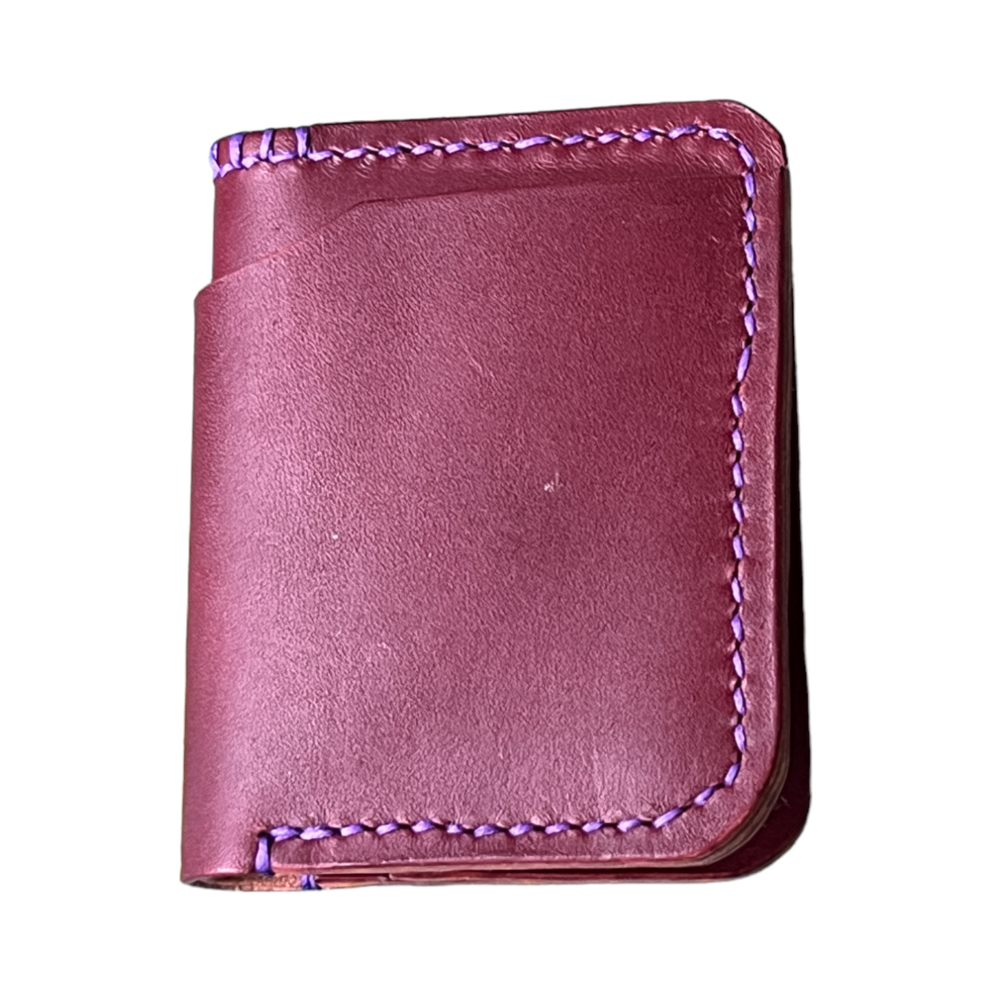 Ryde 'R Die - Burgandy English Bridle Purple Stitching
