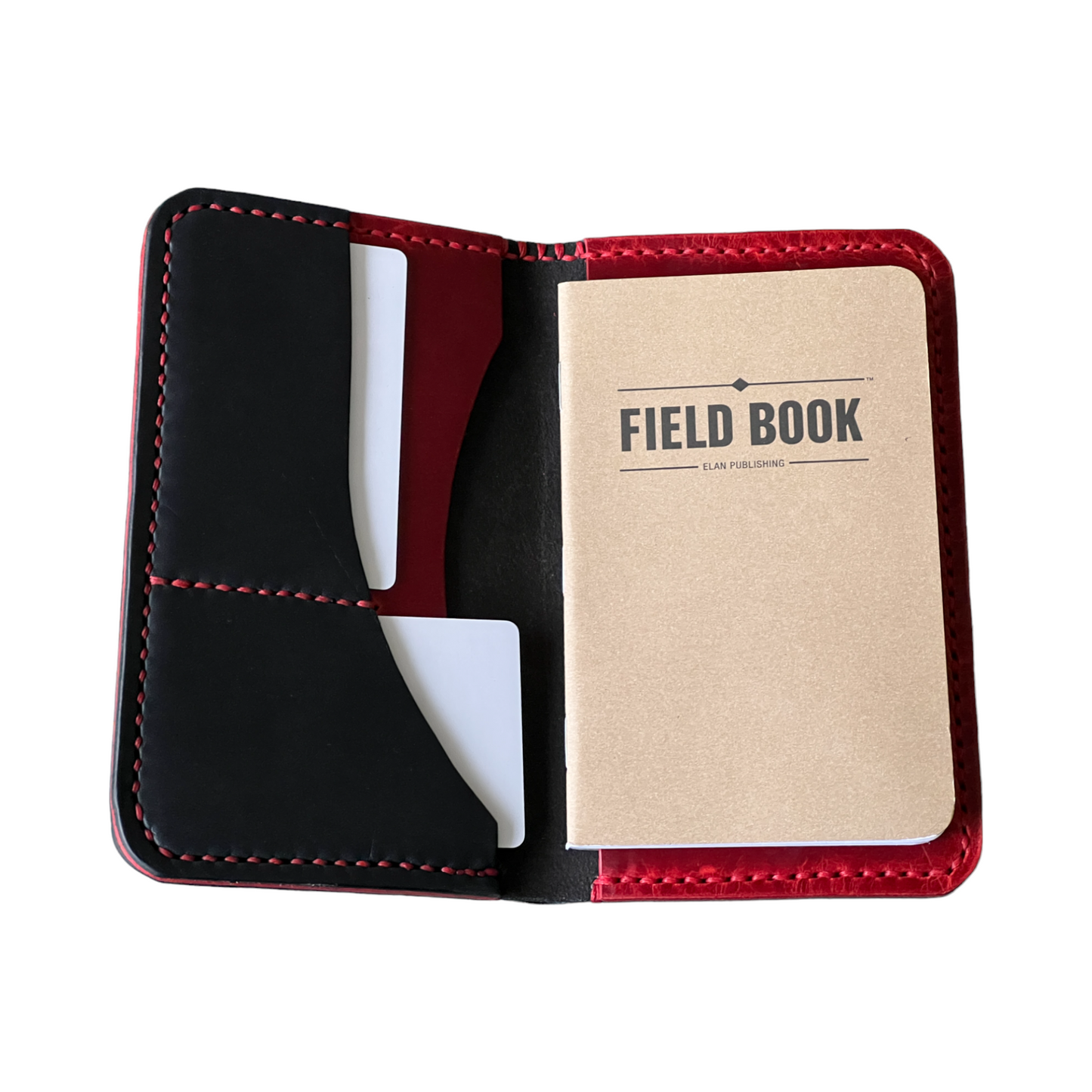 The Adalyn - Black Horween Dublin Red Oil Inserts Red Stitching