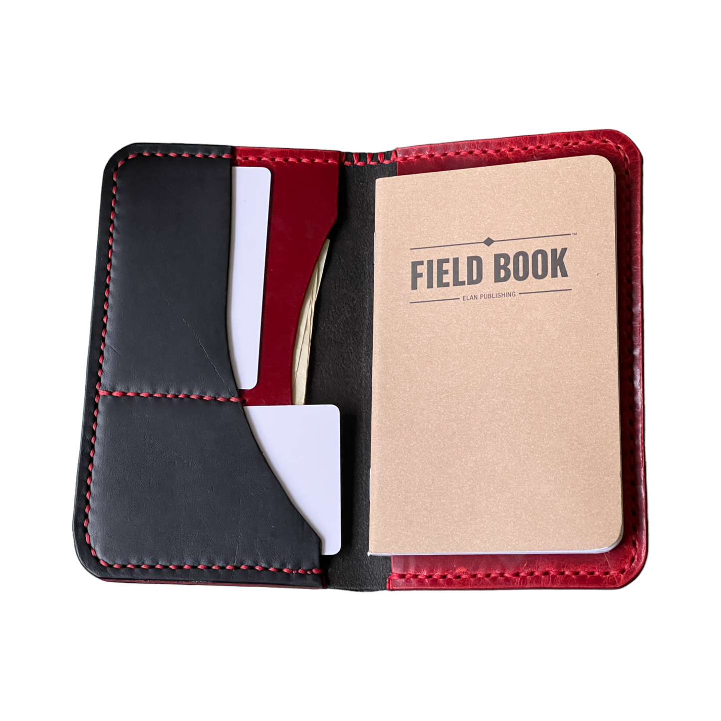 The Adalyn - Black Horween Dublin Red Oil Inserts Red Stitching