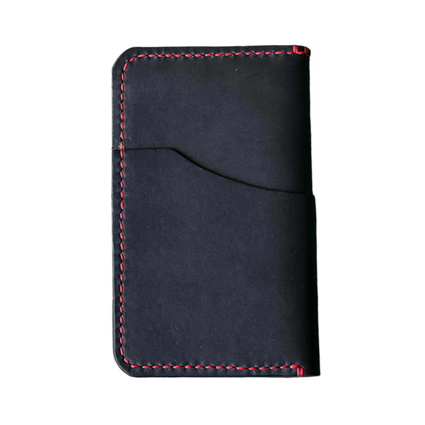 The Adalyn - Black Horween Dublin Red Oil Inserts Red Stitching
