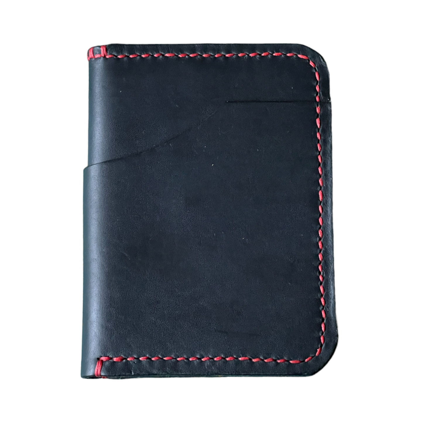 The Papa - Horween Black Dublin Red Stitching
