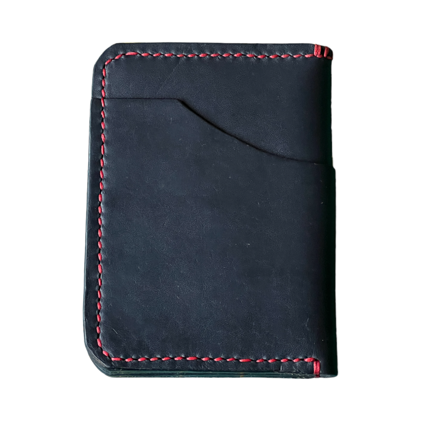 The Papa - Horween Black Dublin Red Stitching