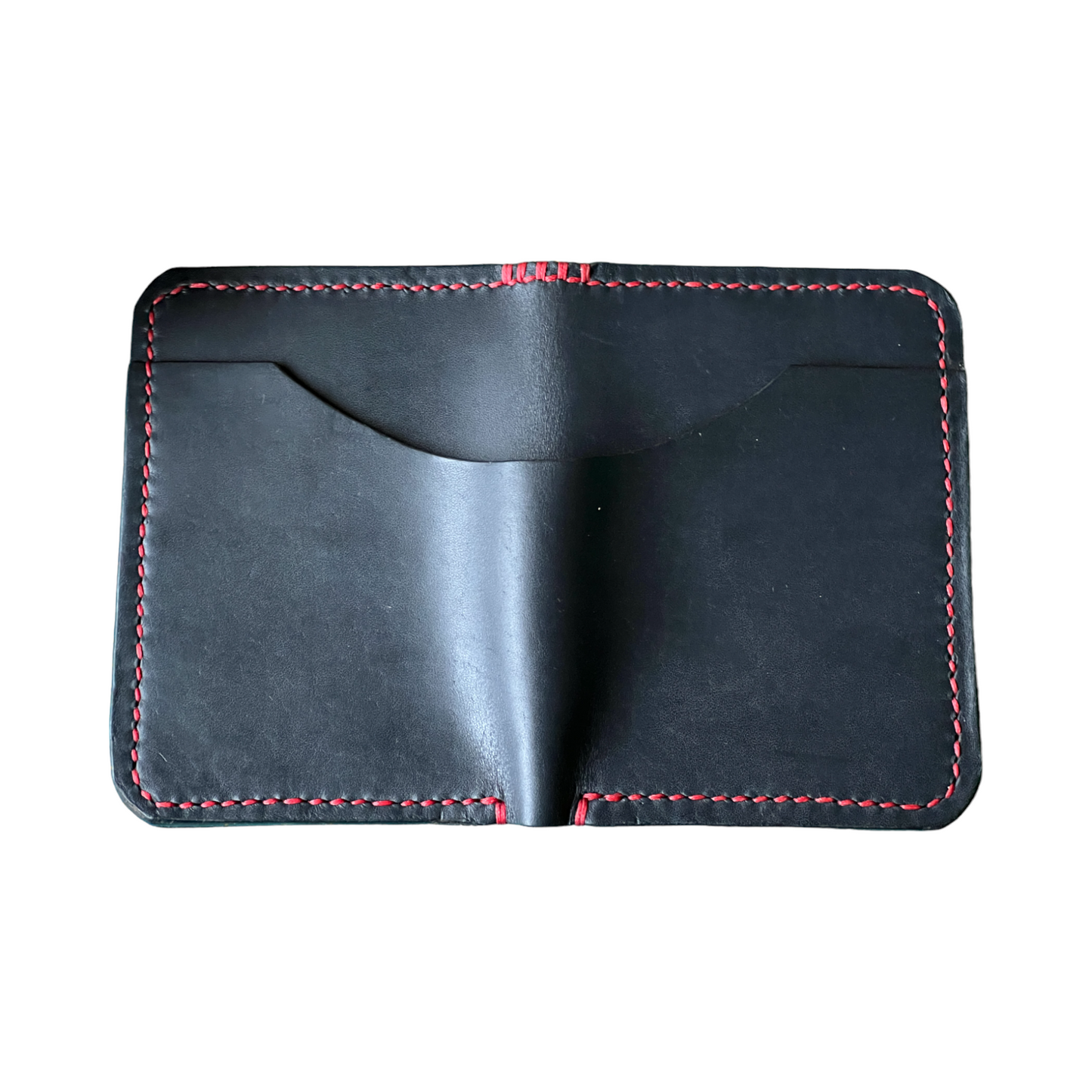 The Papa - Horween Black Dublin Red Stitching