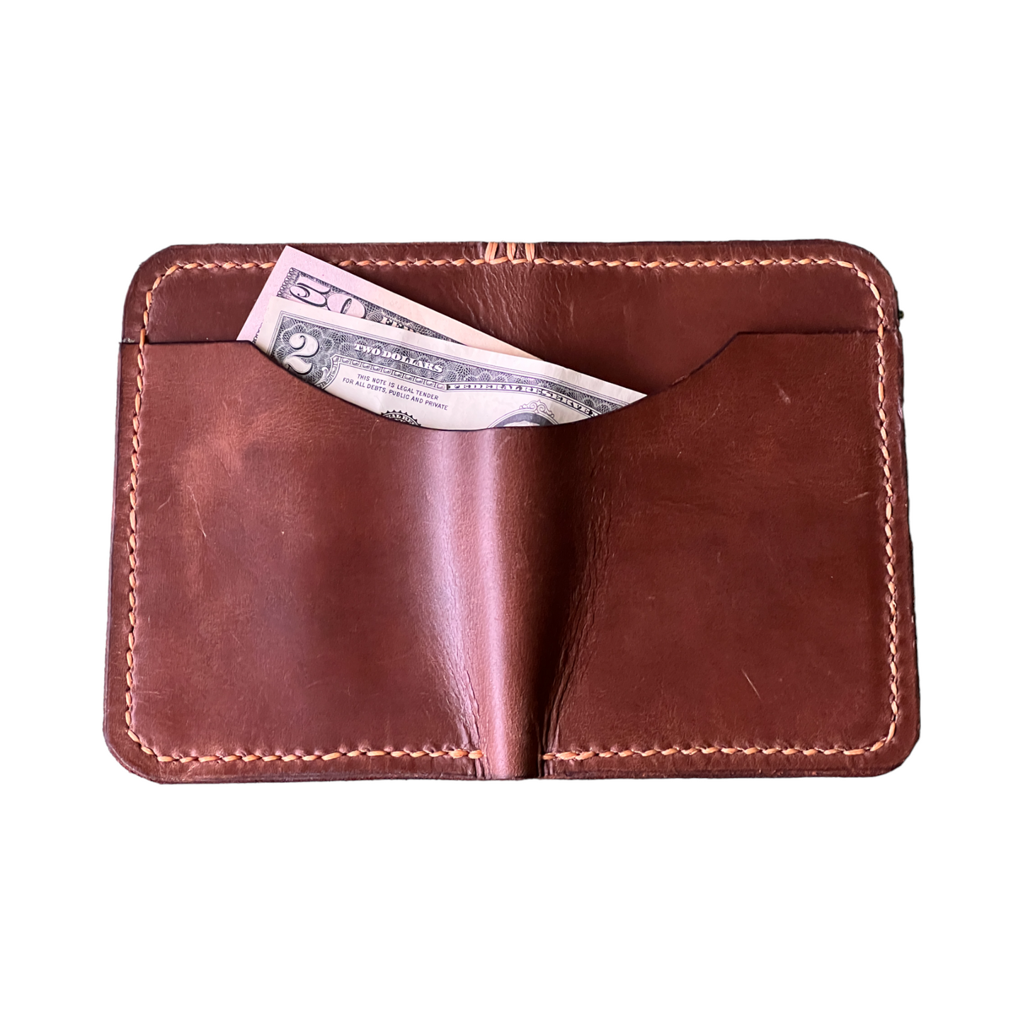 The Papa - Horween Brown Dublin Tan Stitching