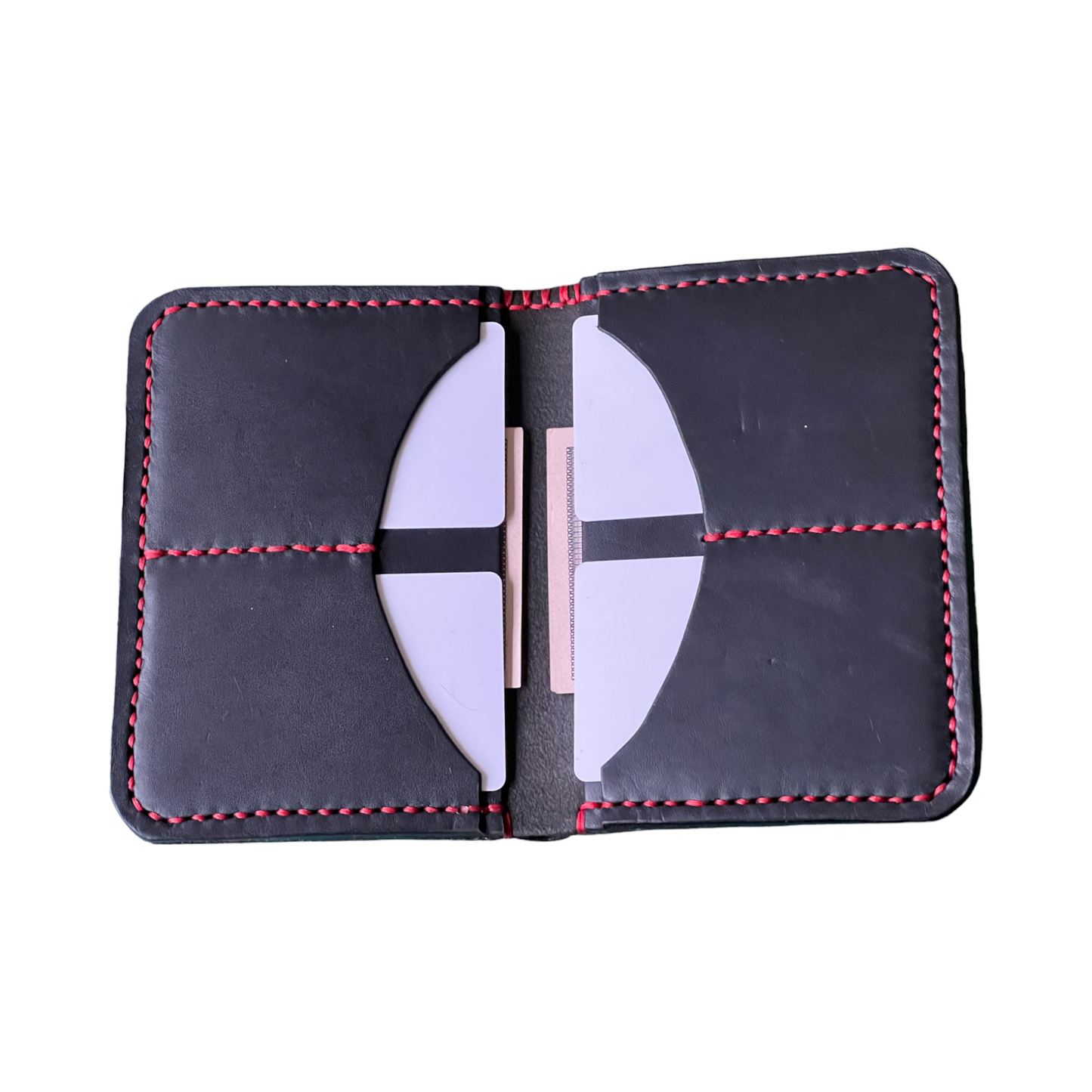 The Papa - Horween Black Dublin Red Stitching