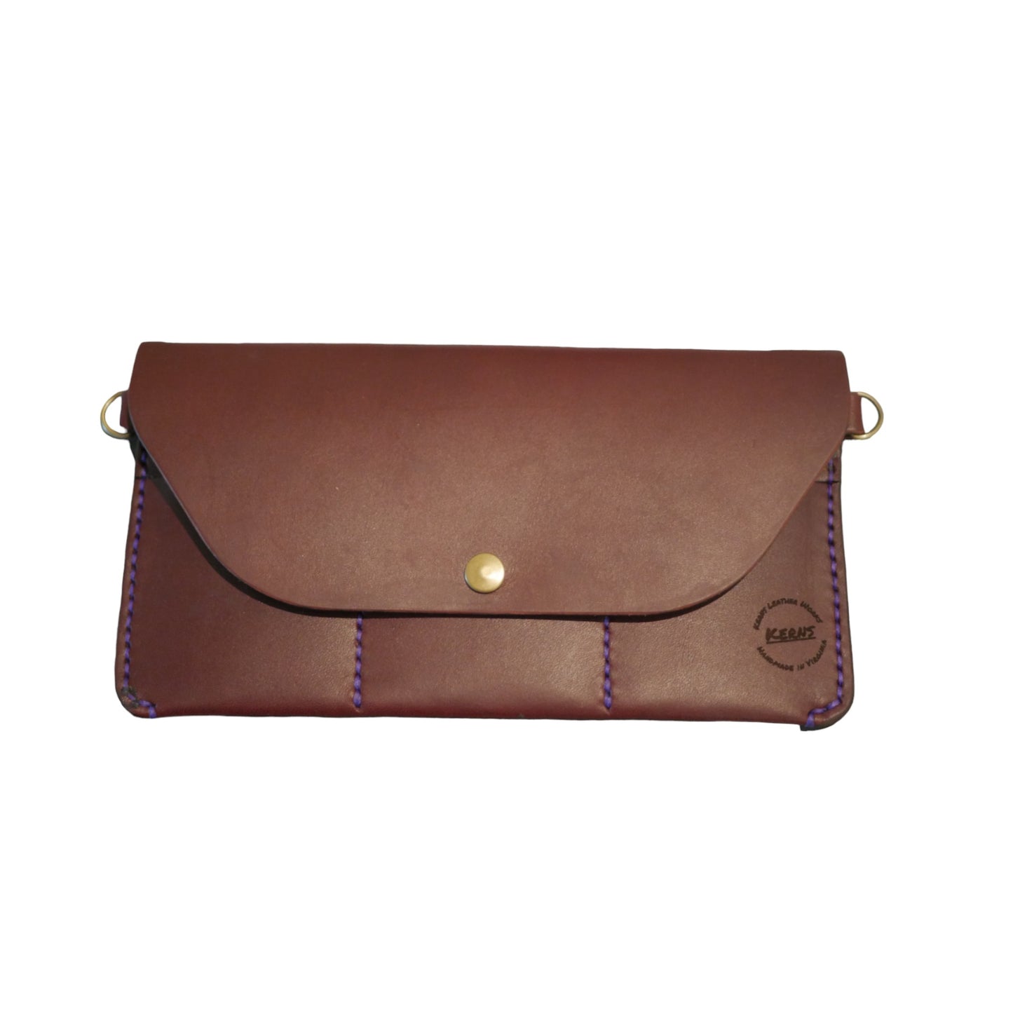 The Patty Crossbody - Burgundy Full Grain Leather