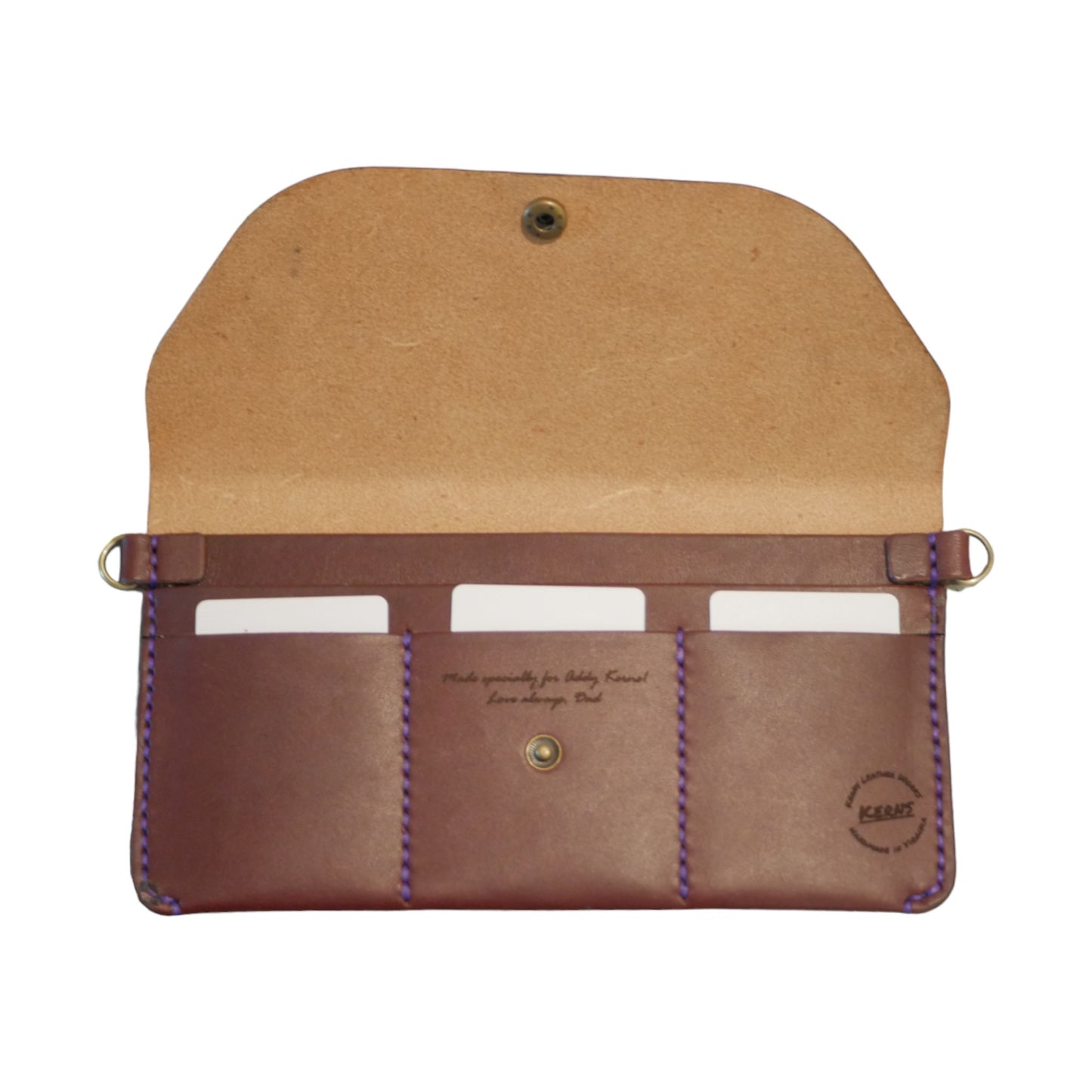 The Patty Crossbody - Burgundy Full Grain Leather