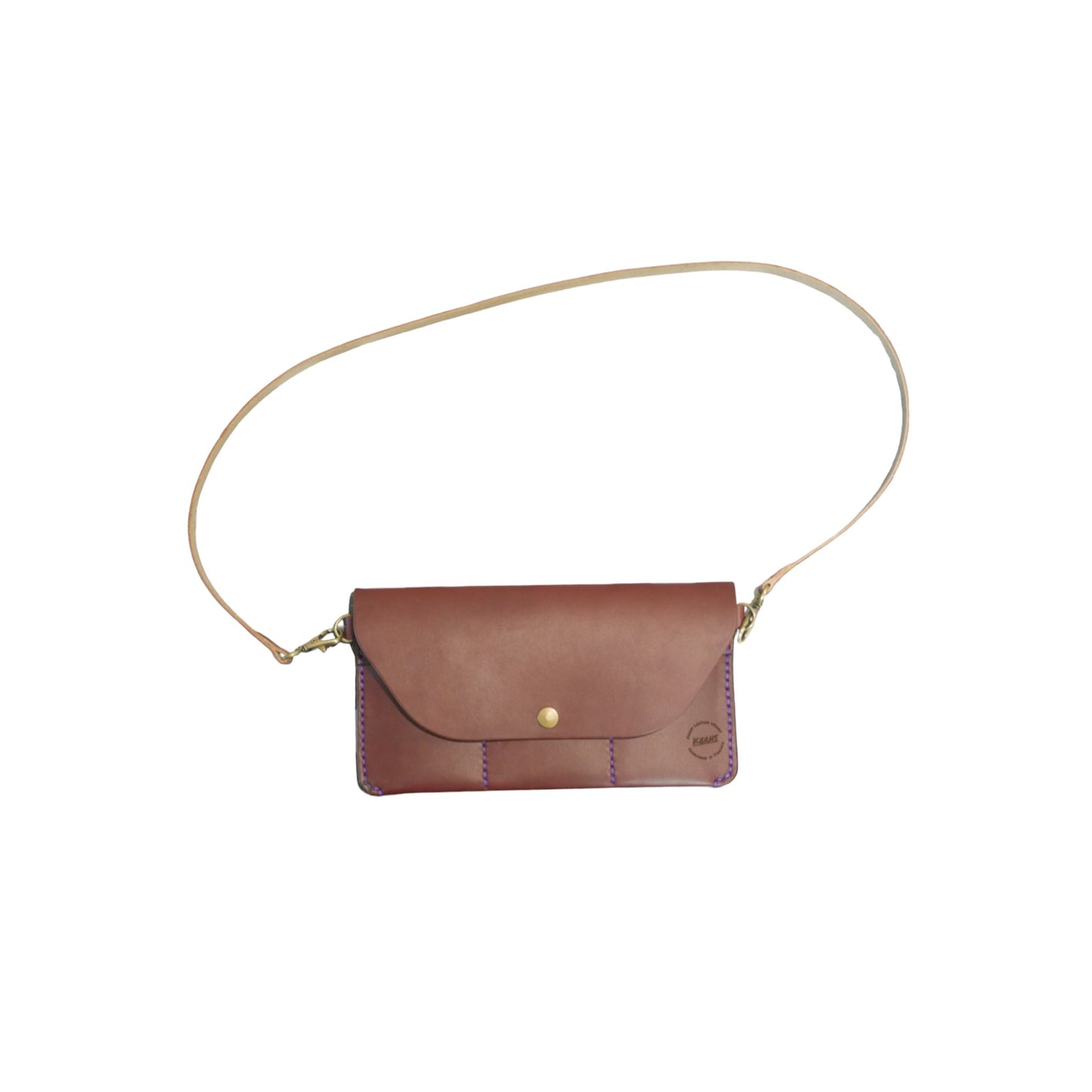 The Patty Crossbody - Burgundy Full Grain Leather