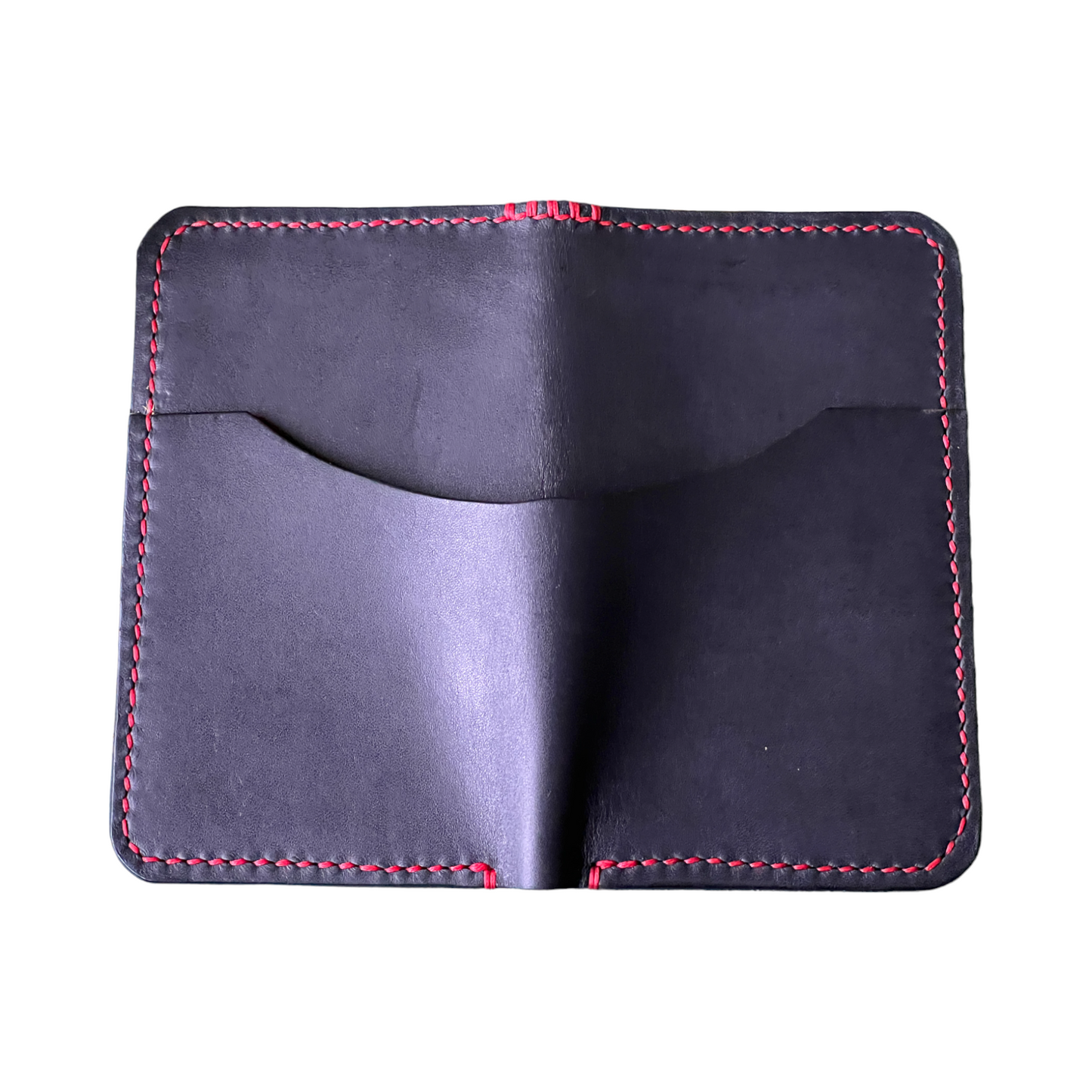The Adalyn - Black Horween Dublin Red Oil Inserts Red Stitching
